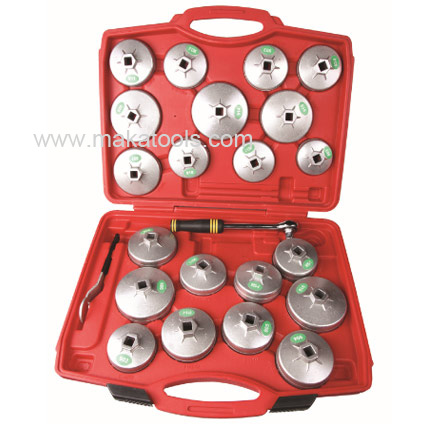 23 Piece Cap Oil Filter Wrench Set Aluminium Diecast (MK0201)